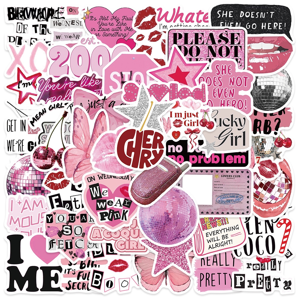 Laptop Accessories Girly - 10/30/50pcs Cute Pink Cool Girls Cartoon