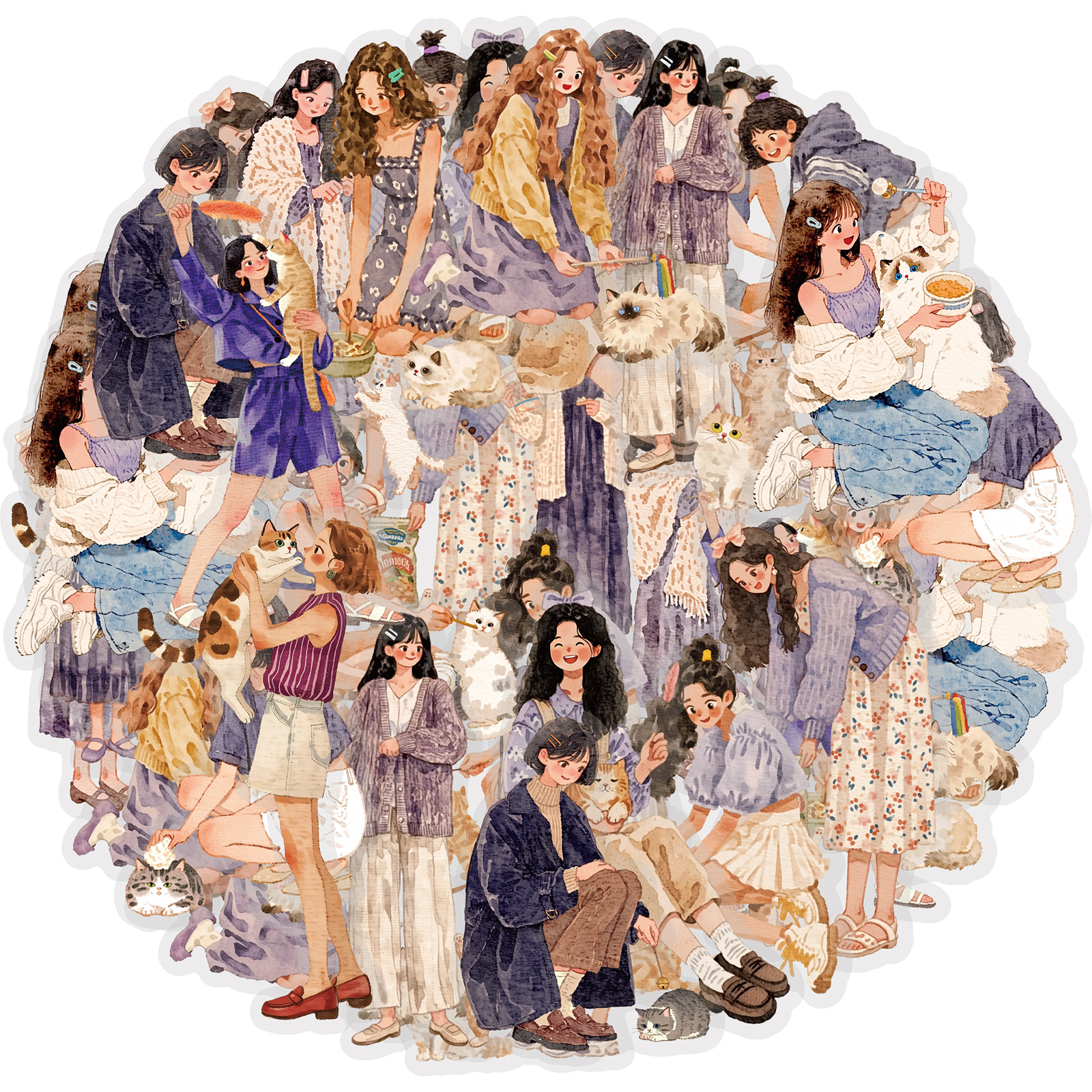 Etori Life 15Pcs Purple-Toned  - Laptop Accessories Girly のレビューと価格