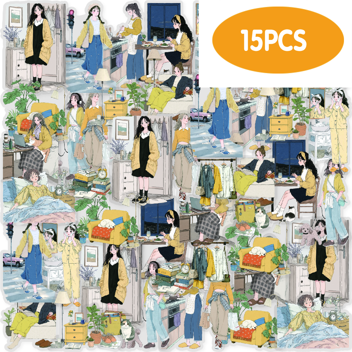 Etori Life Home Moment 15Pcs W - Yellow Laptop Accessories のレビューと価格