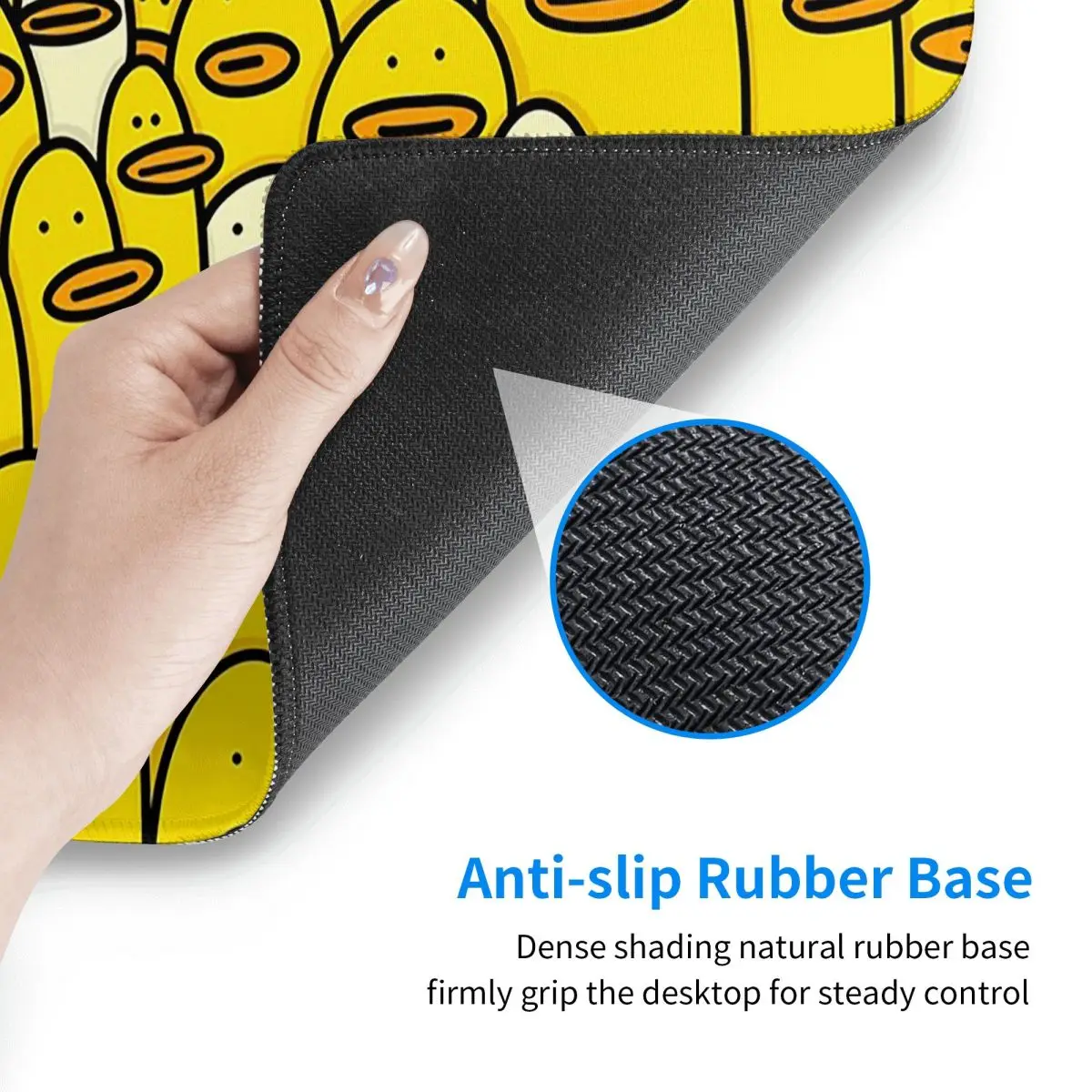 Large Mouse Pad Cartoon Yellow - Yellow Laptop Accessories のレビューと価格