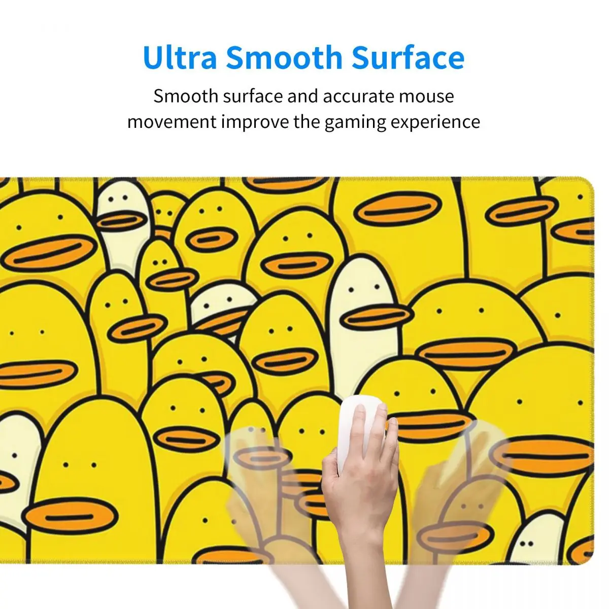 Large Mouse Pad Cartoon Yellow - Yellow Laptop Accessories のレビューと価格
