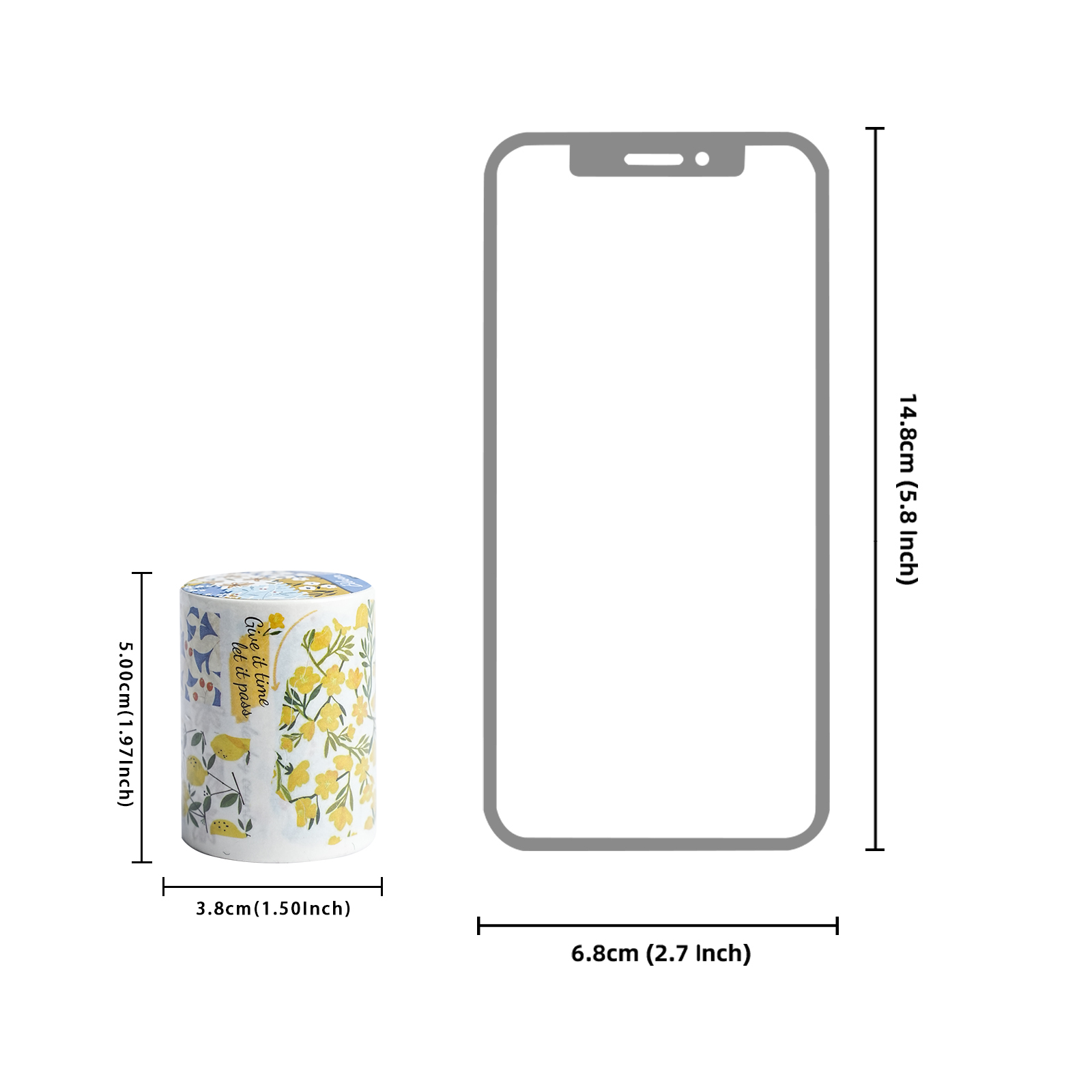 Etori Life Floral Theme Washi  - Yellow Laptop Accessories のレビューと価格