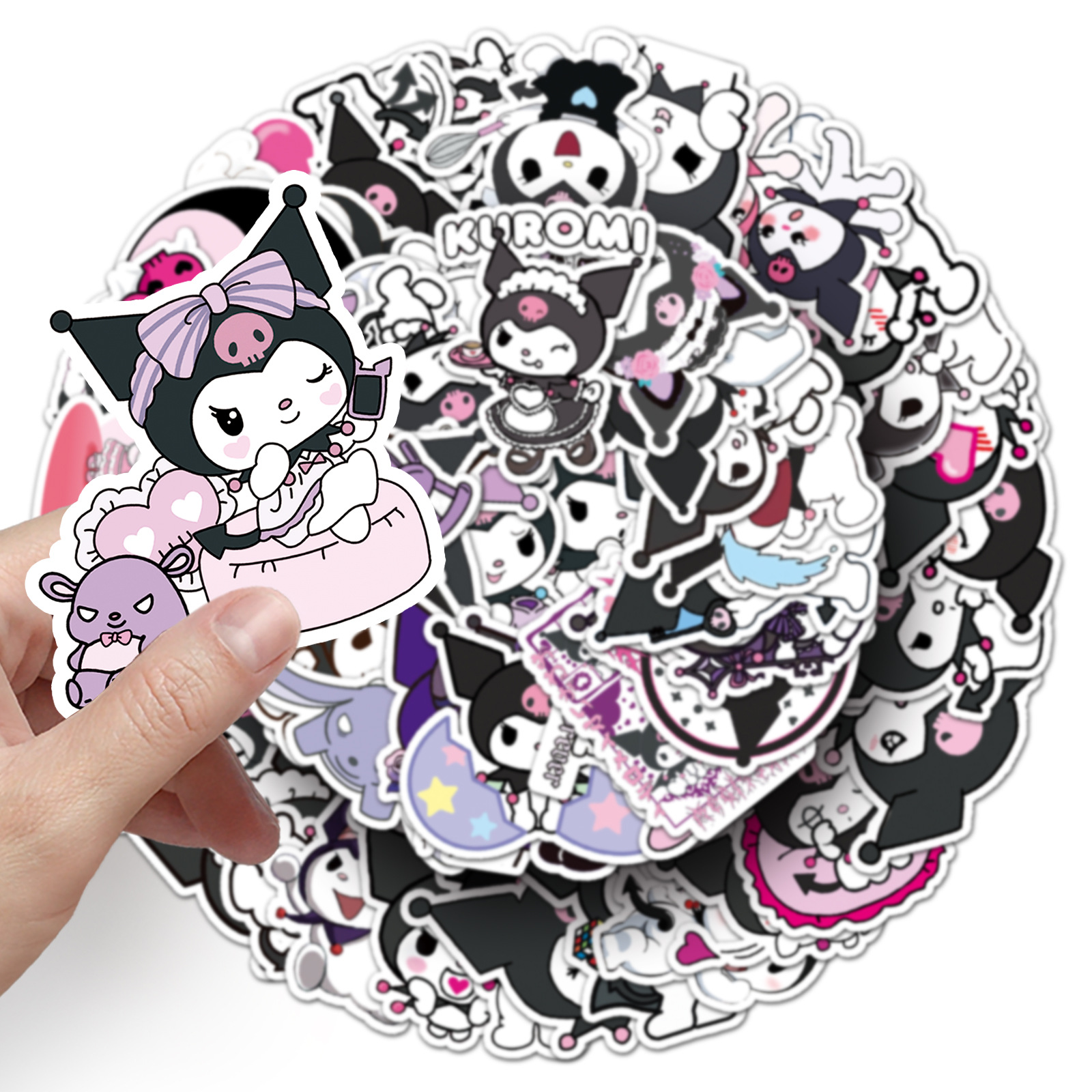 100Pcs Sanrio Kuromi Anime Car - Laptop Accessories Girly のレビューと価格