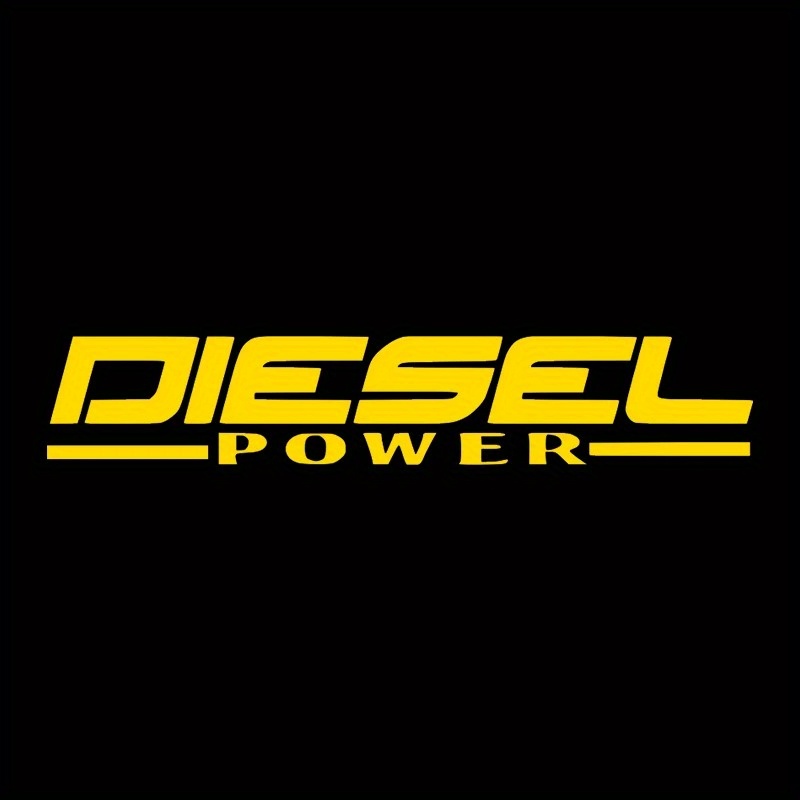 2D Flat Diesel Power Decal Bla - Yellow Laptop Accessories のレビューと価格