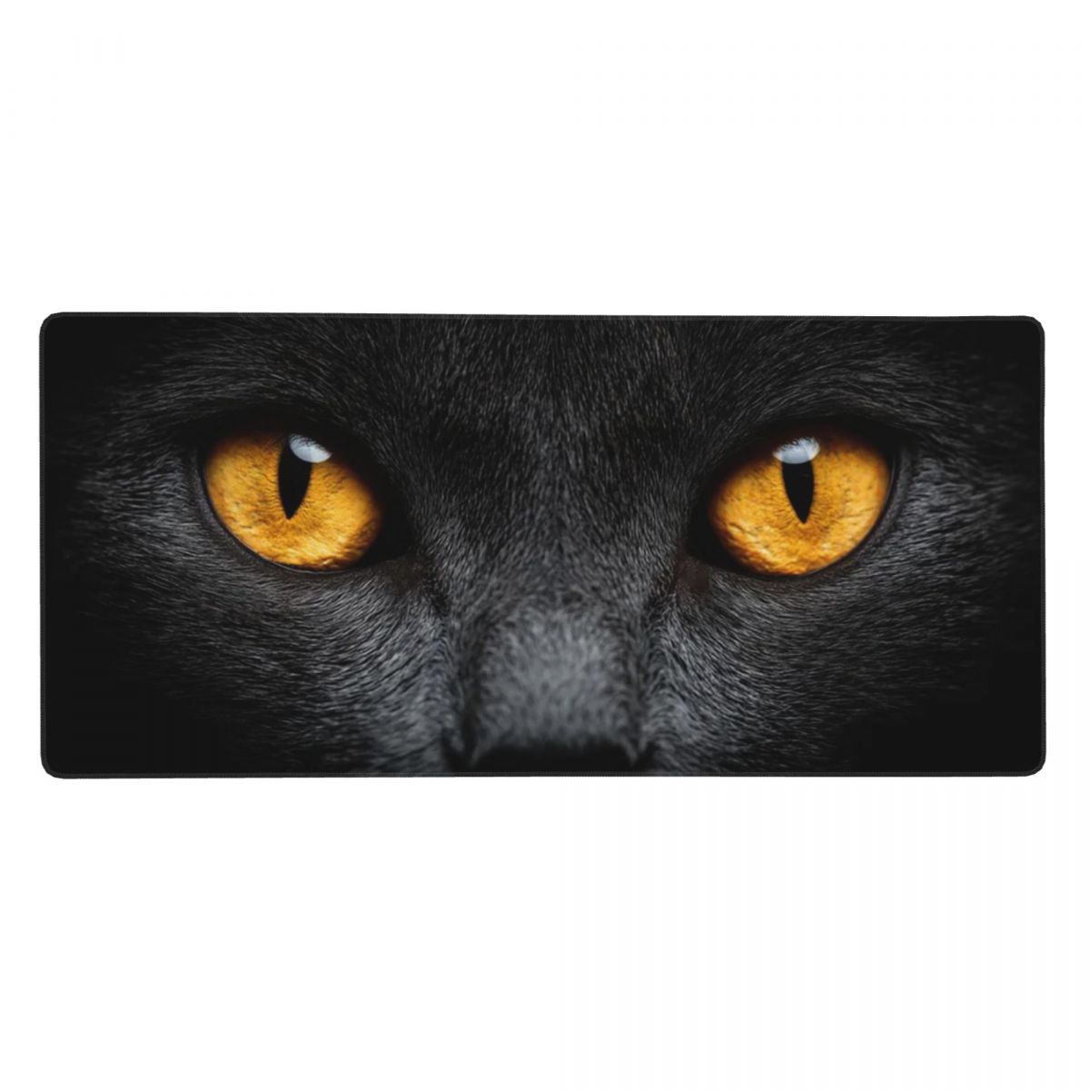 Black Cat Face And Yellow Eyes - Yellow Laptop Accessories のレビューと価格
