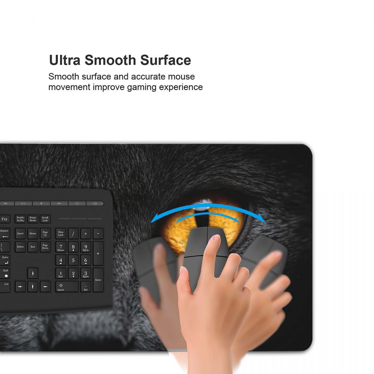 Black Cat Face And Yellow Eyes - Yellow Laptop Accessories のレビューと価格