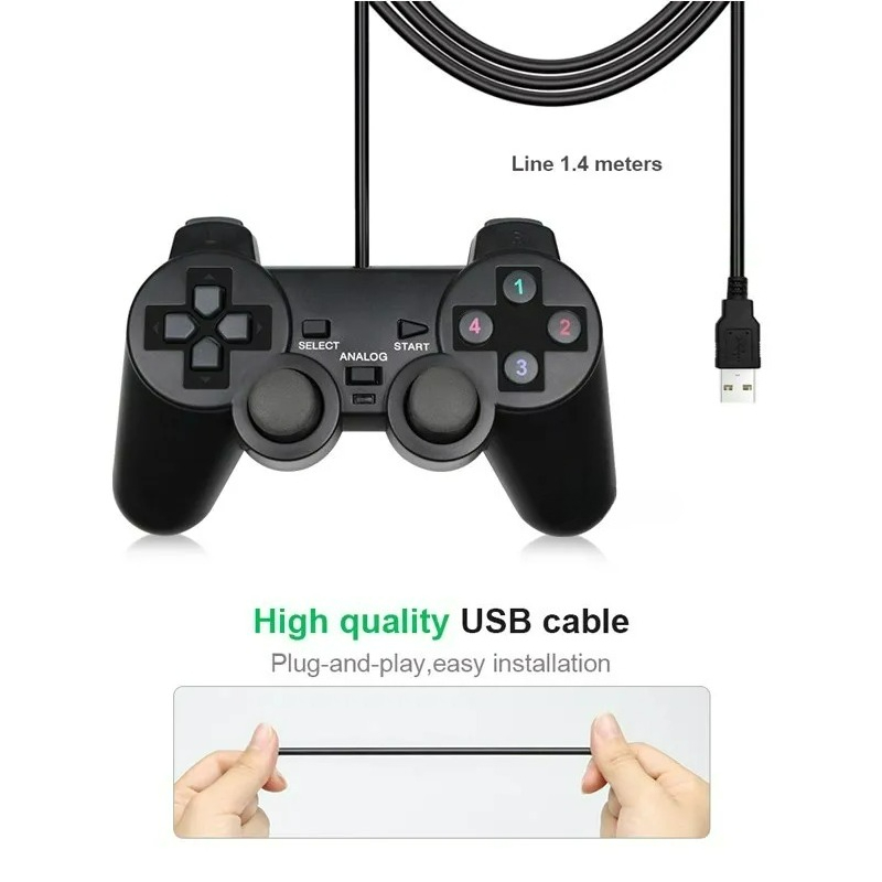 Wired USB PC Gaming Joystick G - Laptop Accessories Price のレビューと価格