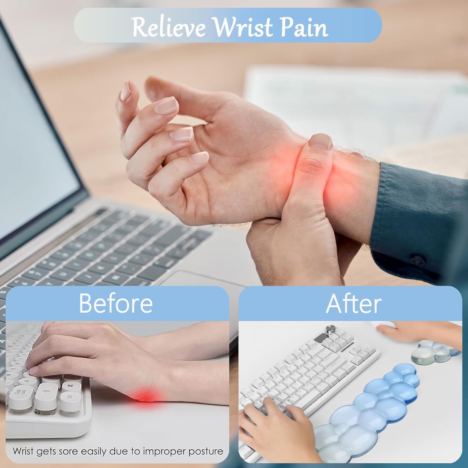 Ergonomic Cloud Wrist Support  - Wrist Rest Gel のレビューと価格
