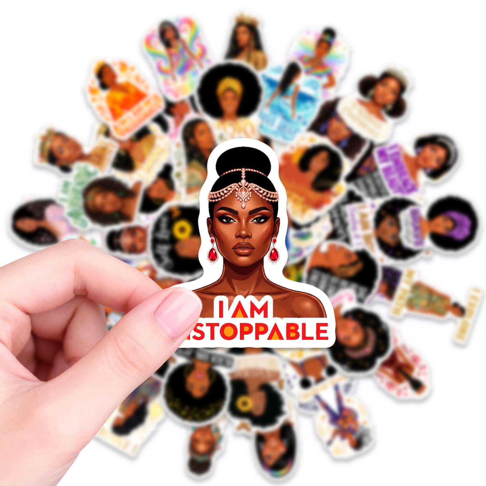 50PCS Inspirational Black Girl - Laptop Accessories Girly のレビューと価格