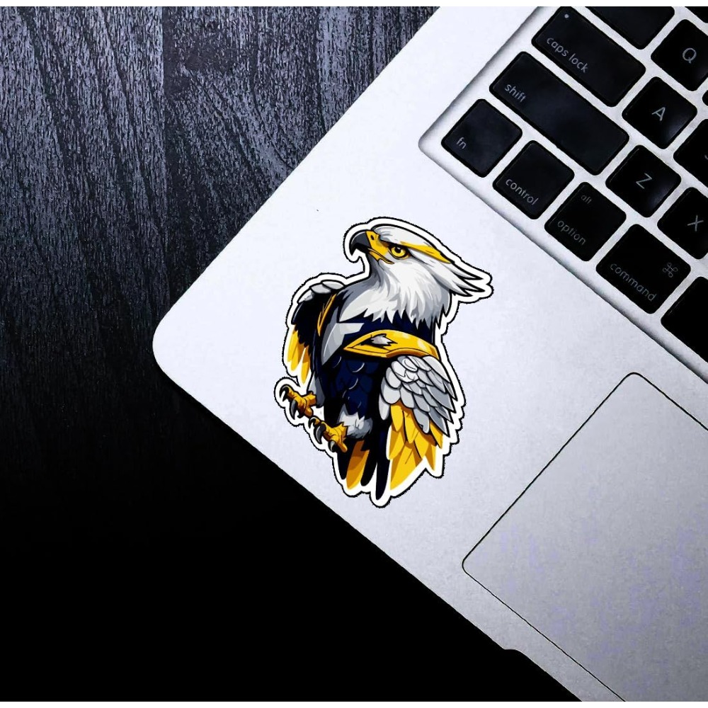 1PC Armor Style Eagle Sticker  - Yellow Laptop Accessories のレビューと価格