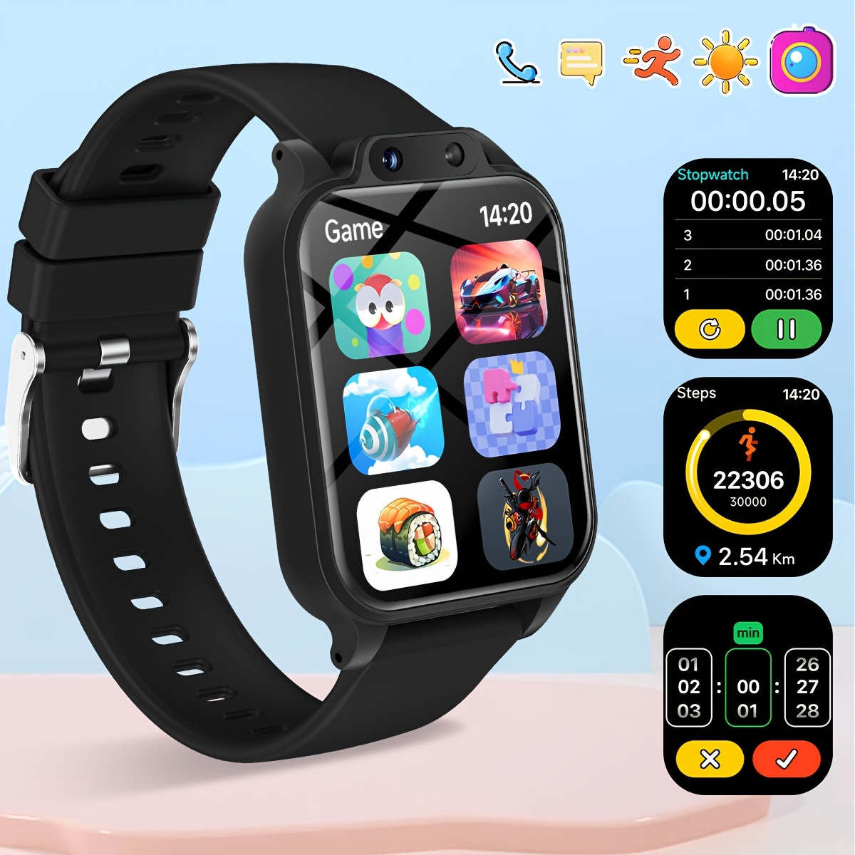 Youngsters's Smart Watch with  - Wrist Rest Gel のレビューと価格