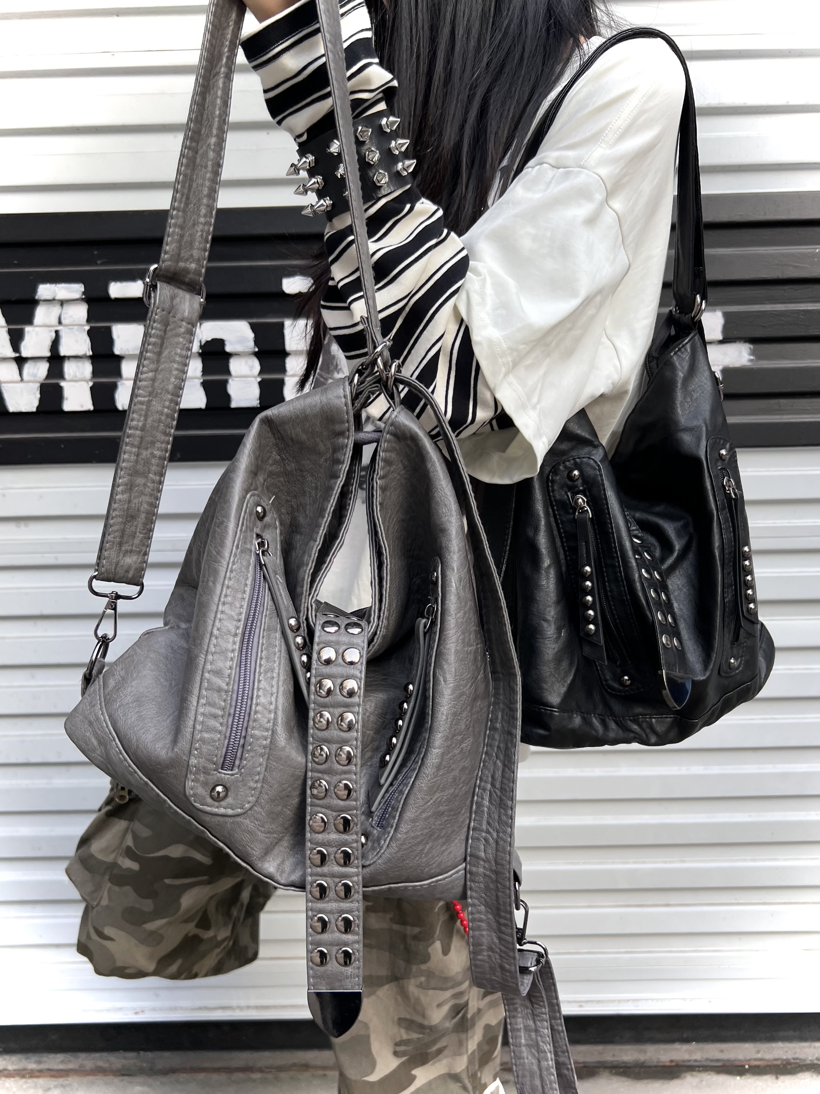 Retro Rivet Spice Girl Handbag - Laptop Accessories Girly のレビューと価格