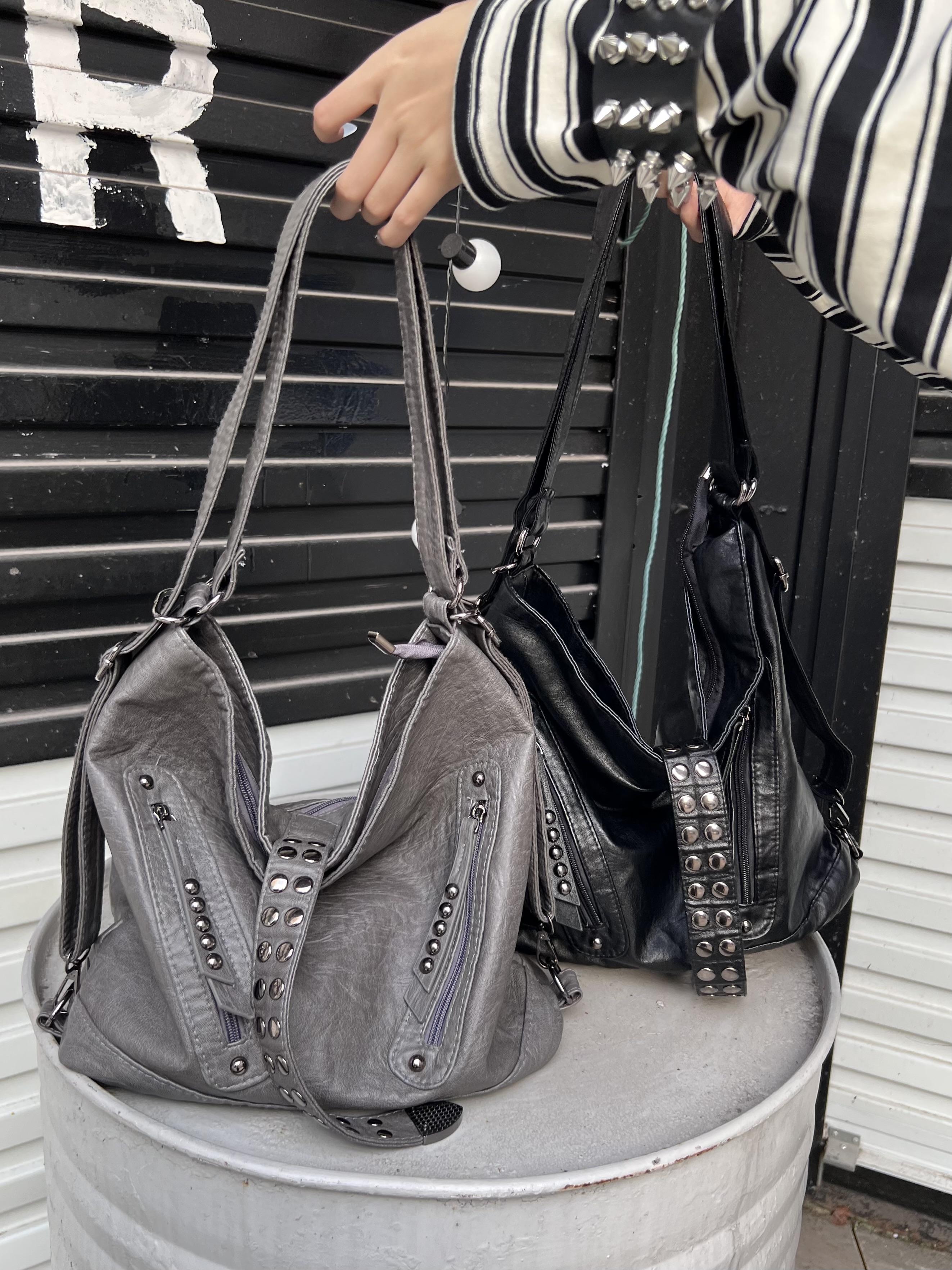 Retro Rivet Spice Girl Handbag - Laptop Accessories Girly のレビューと価格