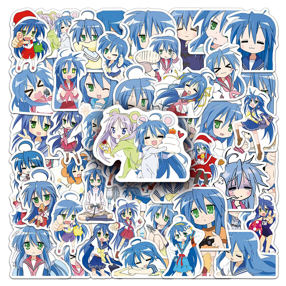 10/30/50pcs Funny Anime Lucky  - Laptop Accessories Girly のレビューと価格
