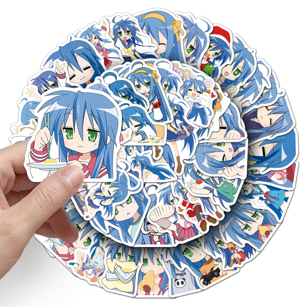 10/30/50pcs Funny Anime Lucky  - Laptop Accessories Girly のレビューと価格