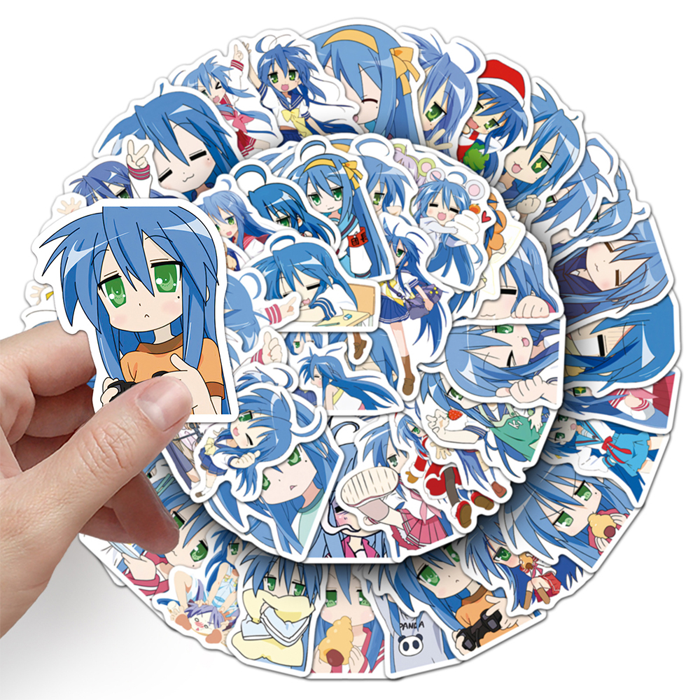 10/30/50pcs Funny Anime Lucky  - Laptop Accessories Girly のレビューと価格