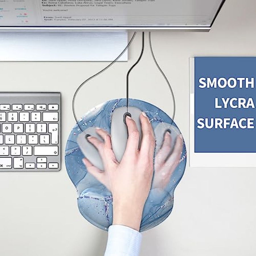 Mouse Pad with Wrist Rest, Com - Wrist Rest Gel のレビューと価格