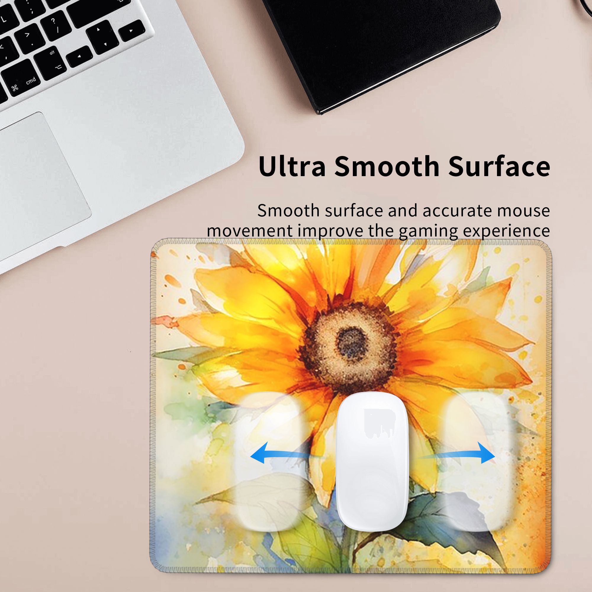 Watercolor Sunflower Vibrant Y - Yellow Laptop Accessories のレビューと価格