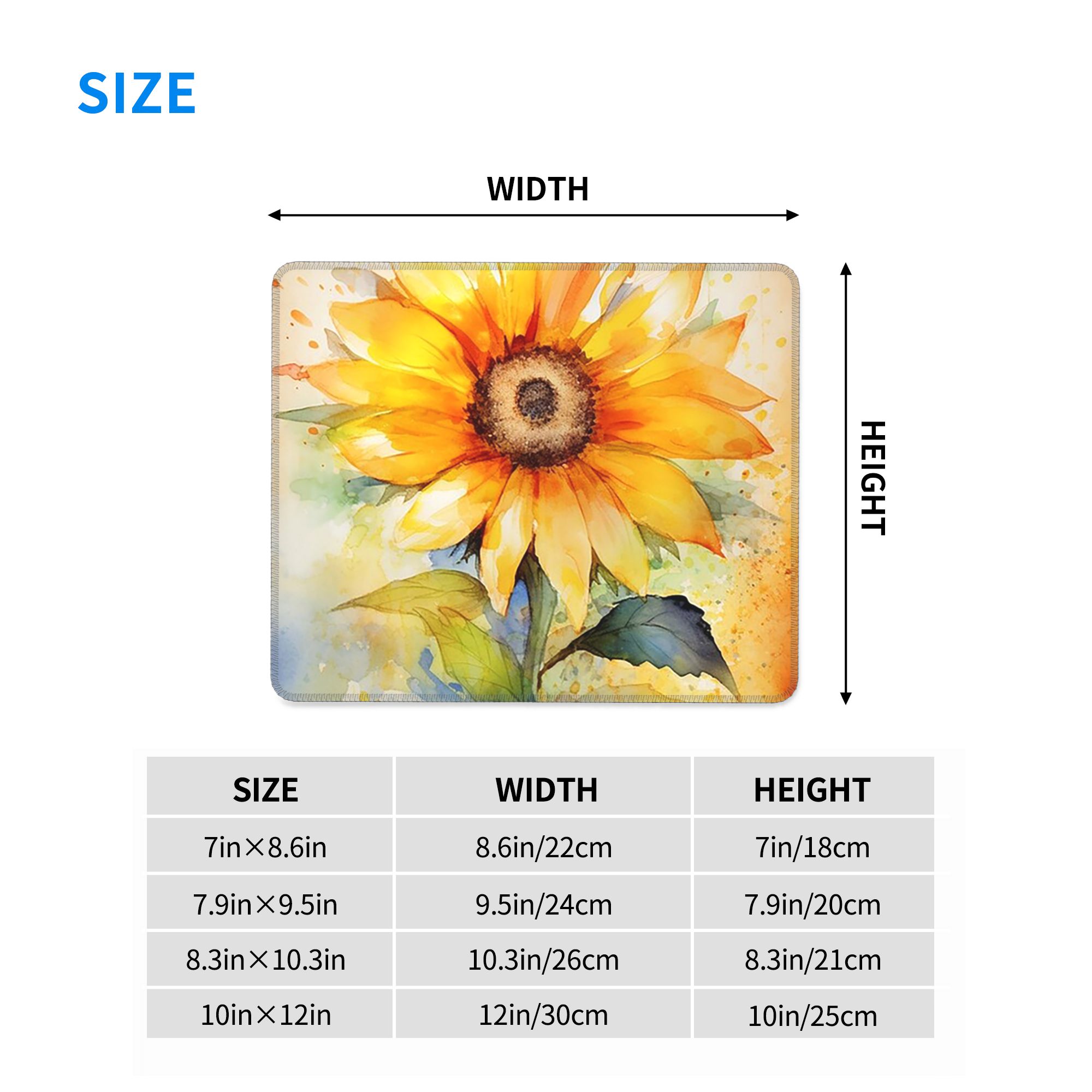 Watercolor Sunflower Vibrant Y - Yellow Laptop Accessories のレビューと価格