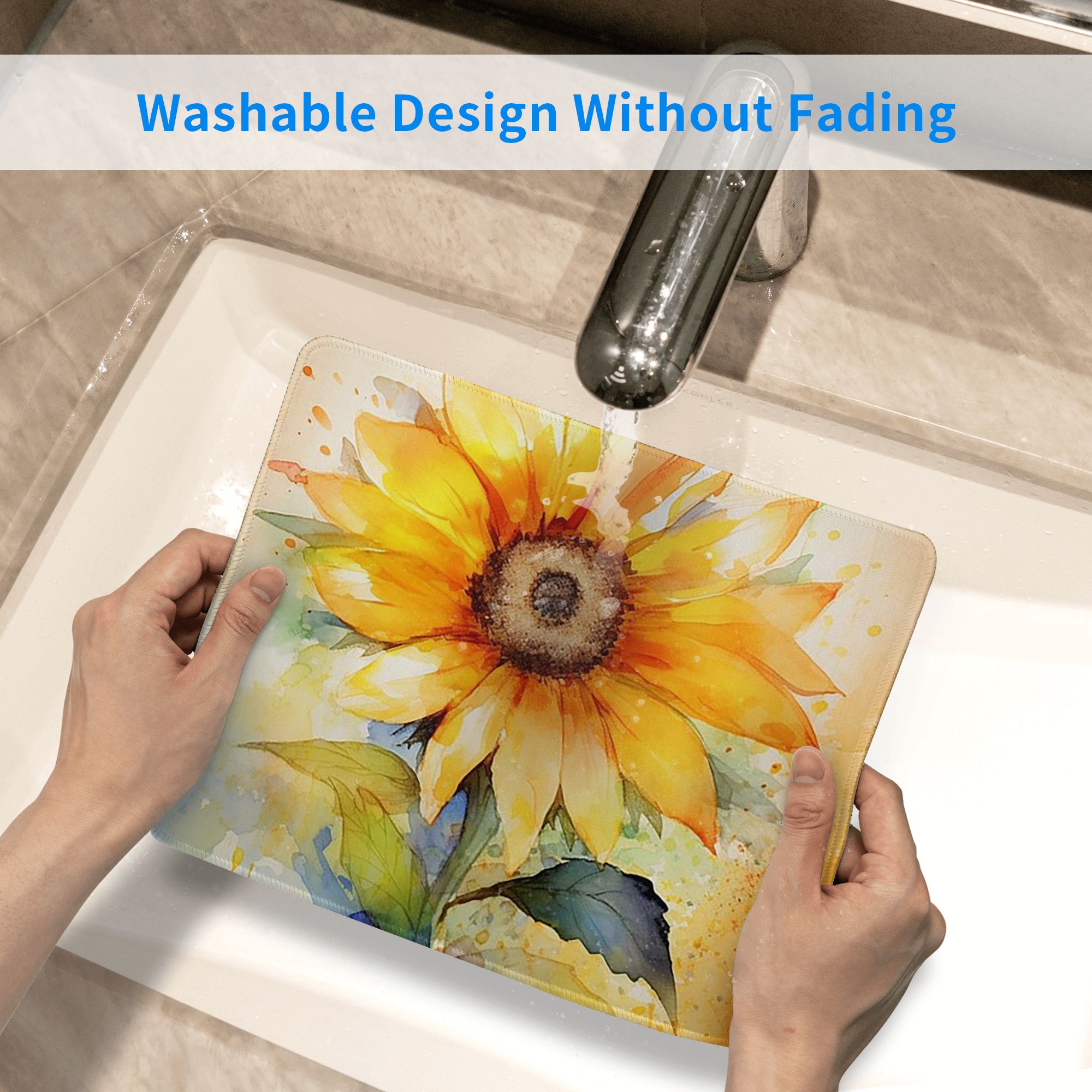 Watercolor Sunflower Vibrant Y - Yellow Laptop Accessories のレビューと価格