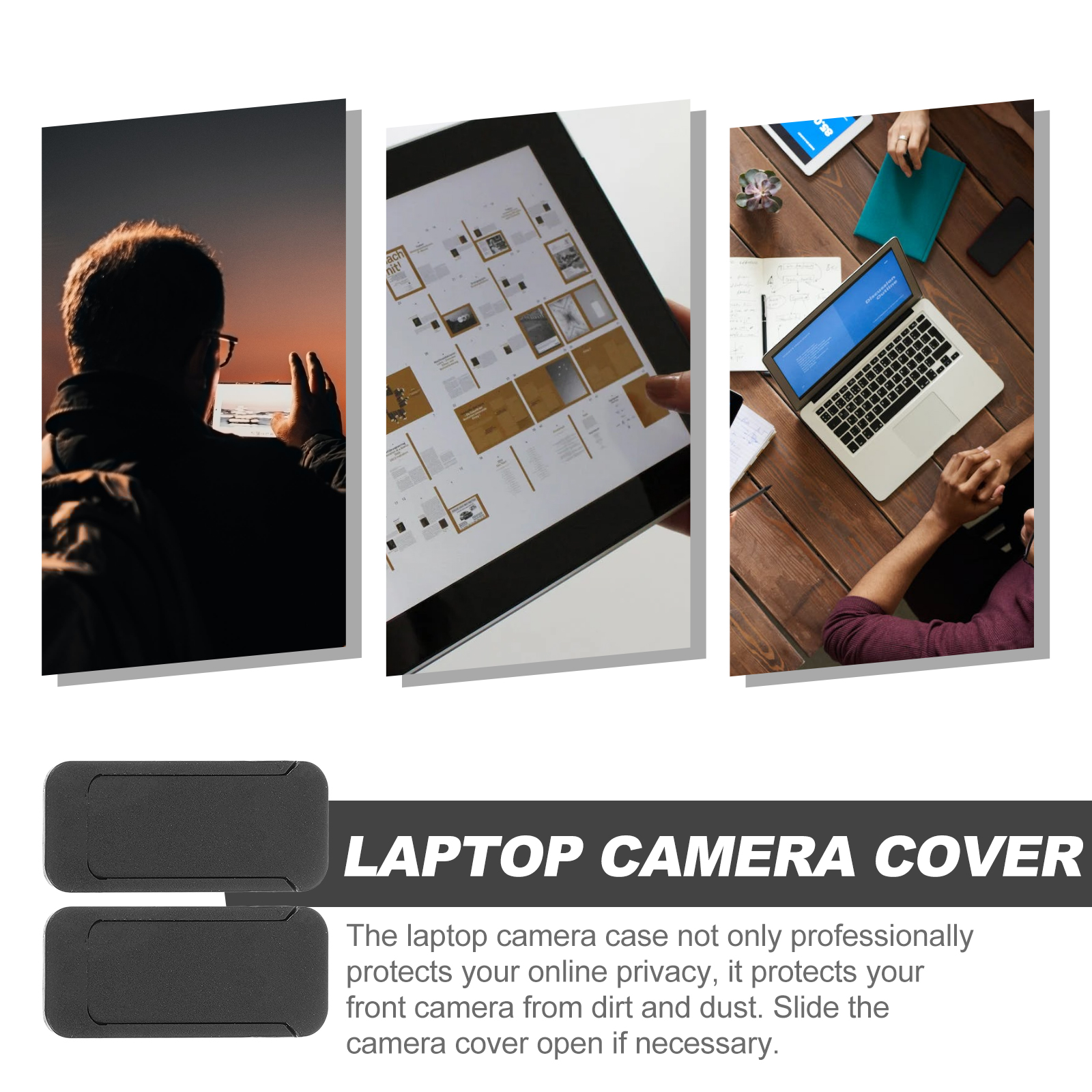 Black Webcam Privacy Lens Prot - Laptop Accessories Price のレビューと価格