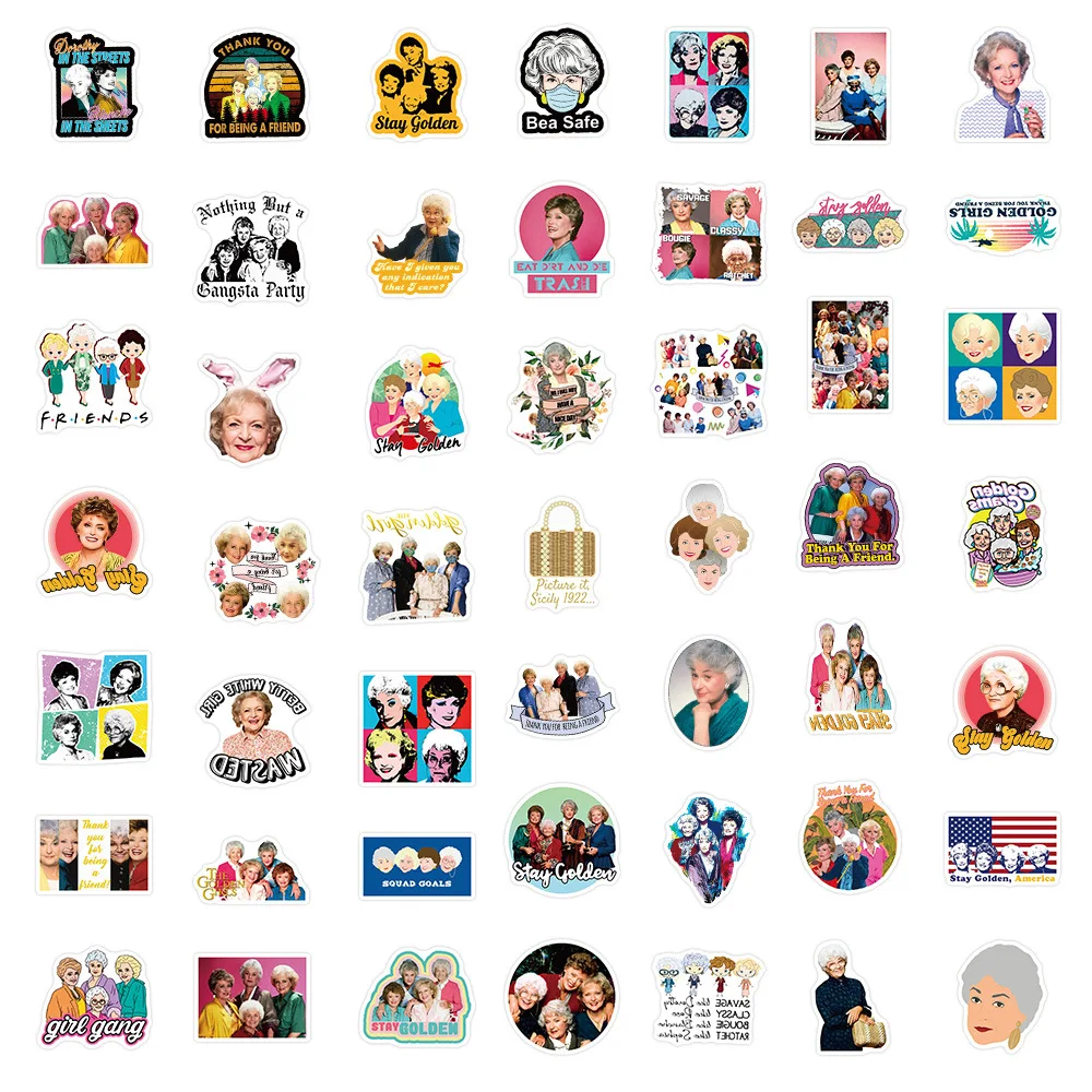50PCS TV SHOW The Golden Girls - Laptop Accessories Girly のレビューと価格