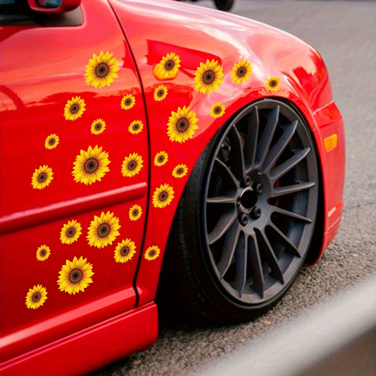 1Set Yellow Sunflower Vinyl De - Yellow Laptop Accessories のレビューと価格